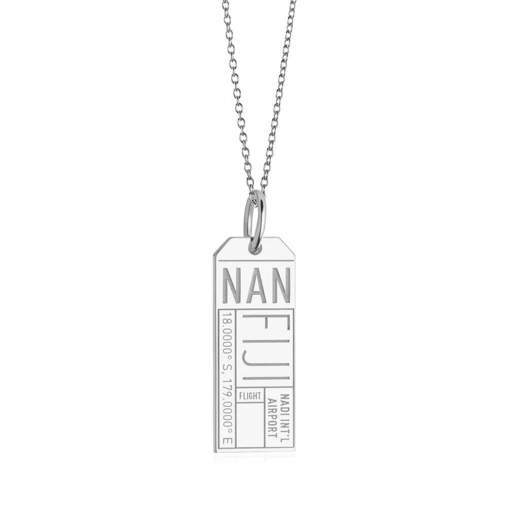Silver Travel Charm, NAN Fiji Luggage Tag - JET SET CANDY  (1720179195962)