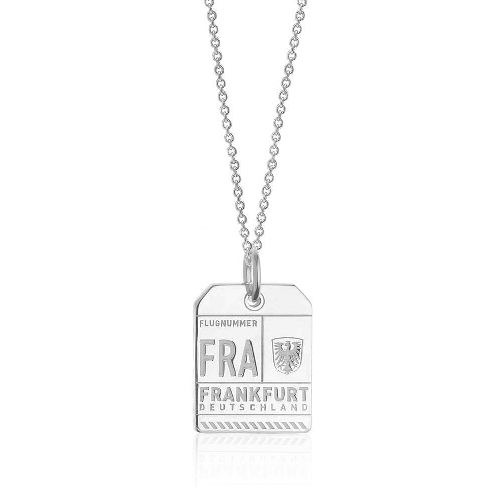 Silver Germany Charm, FRA Frankfurt Luggage Tag - JET SET CANDY  (1720186306618)