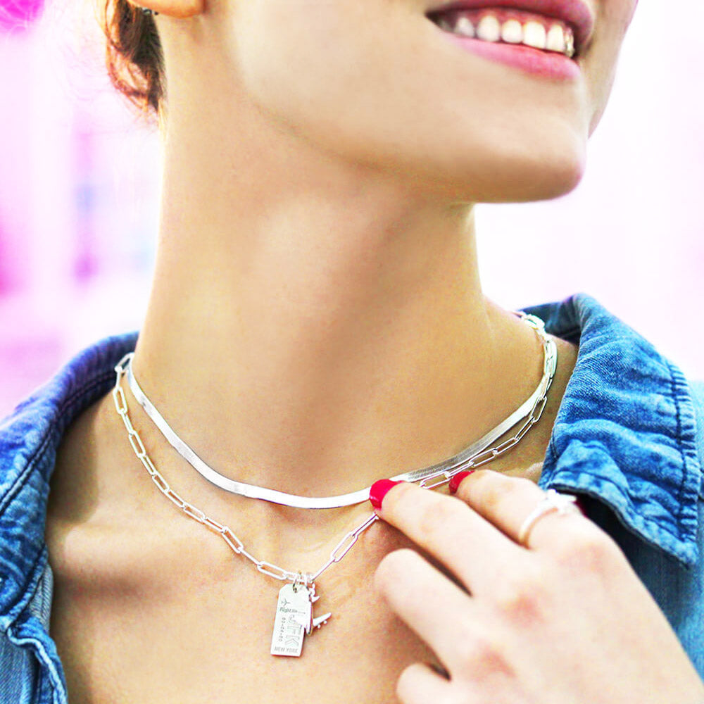 Silver Paperclip Chain - JET SET CANDY (7461066834168)