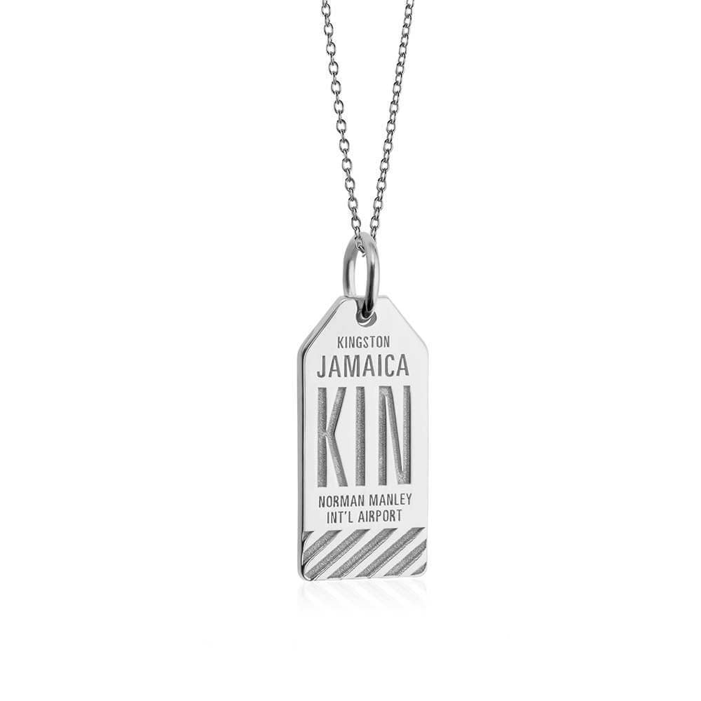 Silver Caribbean Charm, KIN Jamaica Luggage Tag - JET SET CANDY  (1720186077242)