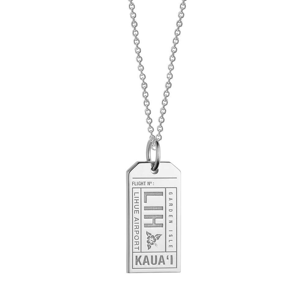 Silver Hawaii Charm, LIH Kauai Luggage Tag - JET SET CANDY  (1720183881786)