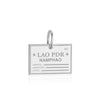 Sterling Silver Charm, Laos Passport Stamp (1720200724538)