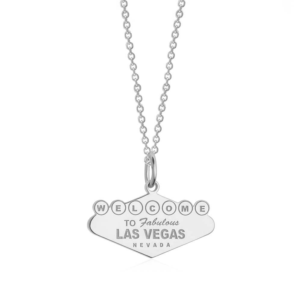 Silver Las Vegas Charm, Welcome to Vegas Sign - JET SET CANDY  (1720173756474)