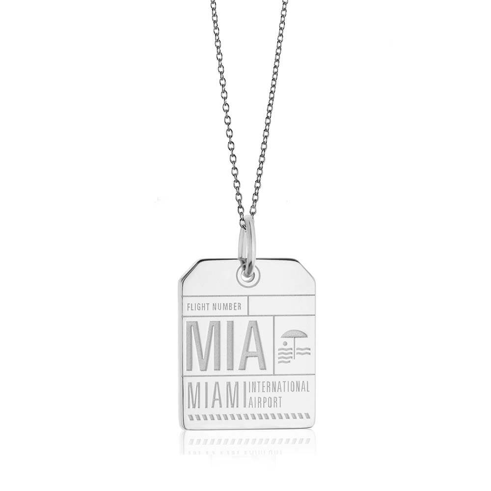 Silver USA Charm, MIA Miami Luggage Tag - JET SET CANDY  (1720192368698)