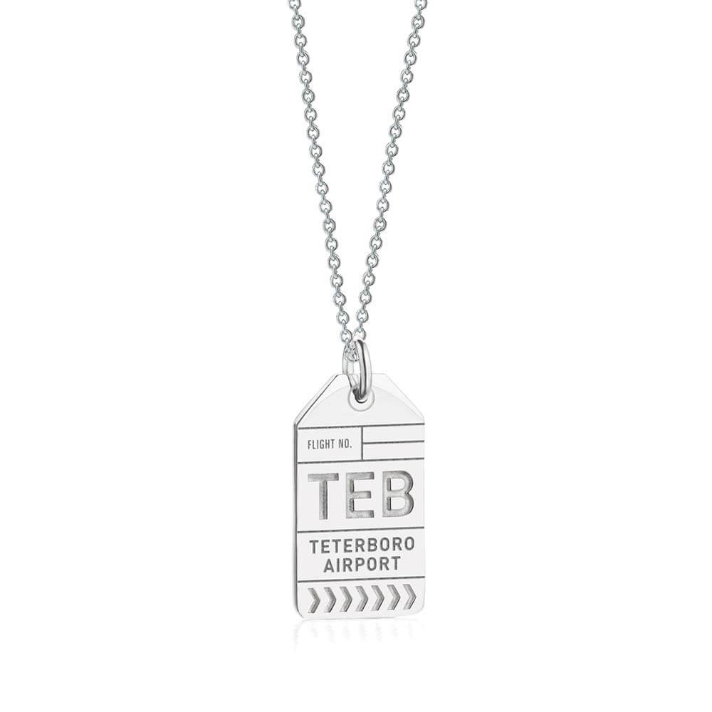 Silver USA Charm, TEB Teterboro Luggage Tag - JET SET CANDY  (1720190402618)