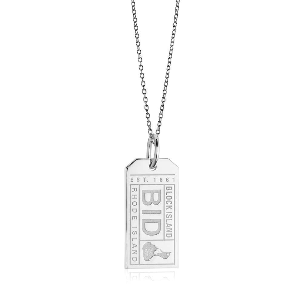 Silver USA Charm, BID Block Island Luggage Tag - JET SET CANDY  (1720192991290)