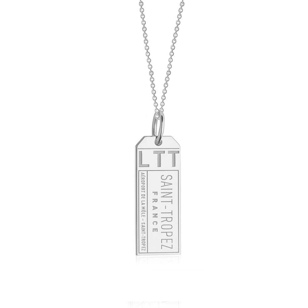Silver France Charm, LTT Saint Tropez Luggage Tag - JET SET CANDY  (2268483158074)
