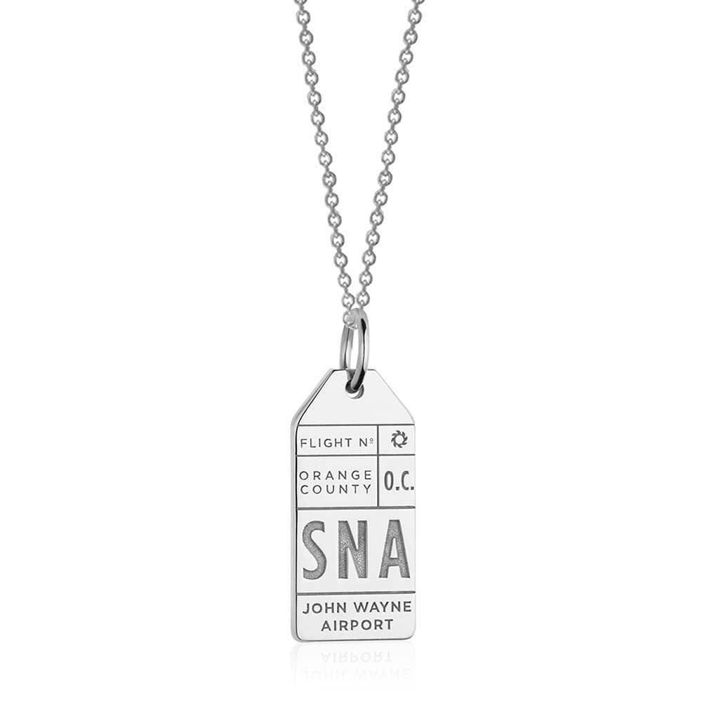 Silver California Charm, SNA Santa Ana Luggage Tag - JET SET CANDY  (1720184045626)