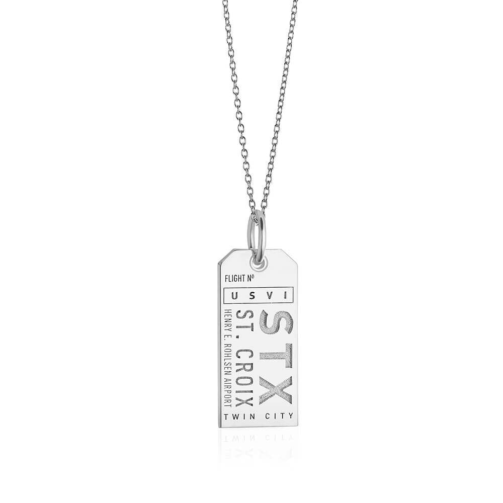Silver Caribbean Charm, STX St. Croix Luggage Tag - JET SET CANDY  (1720187748410)