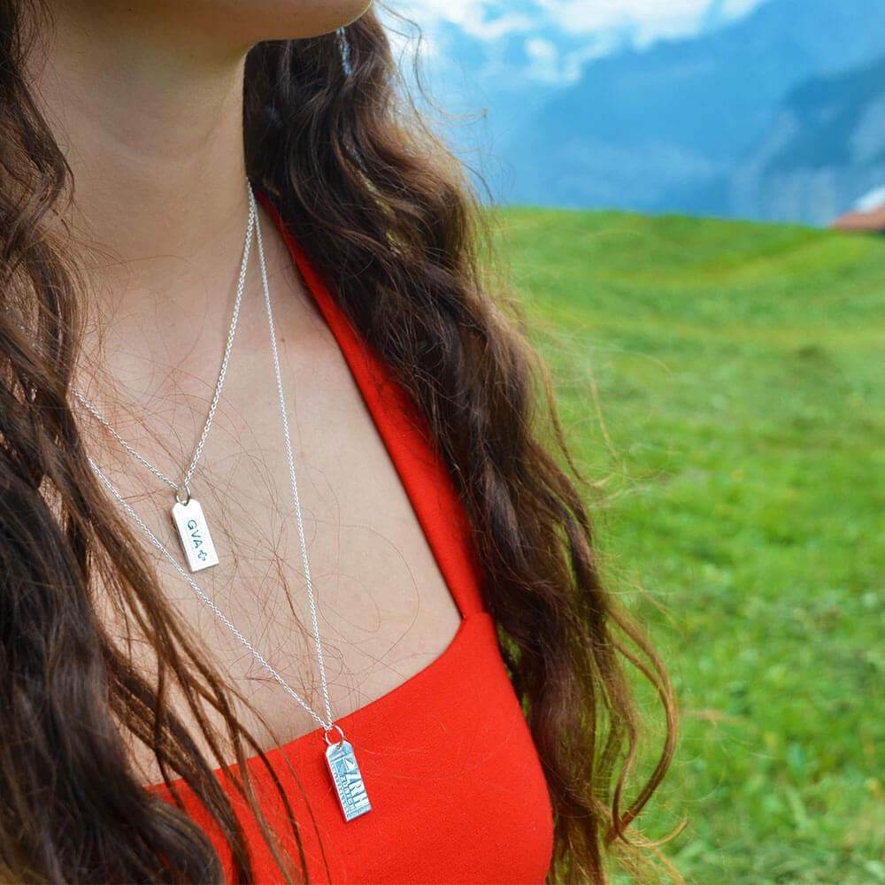Silver Switzerland Charm, ZRH Zurich Luggage Tag - JET SET CANDY (1720188567610)