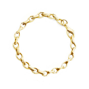 Solid Gold Slim Infinity Link Bracelet