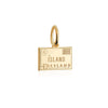 Mini Solid Gold Passport Stamp Charm: Iceland - JET SET CANDY (4395777392728)