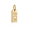 Mini Solid Gold BCN Barcelona Luggage Tag Charm - JET SET CANDY (4499570163800)