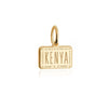 Mini Solid Gold Passport Stamp Charm: Kenya - JET SET CANDY (4395777228888)
