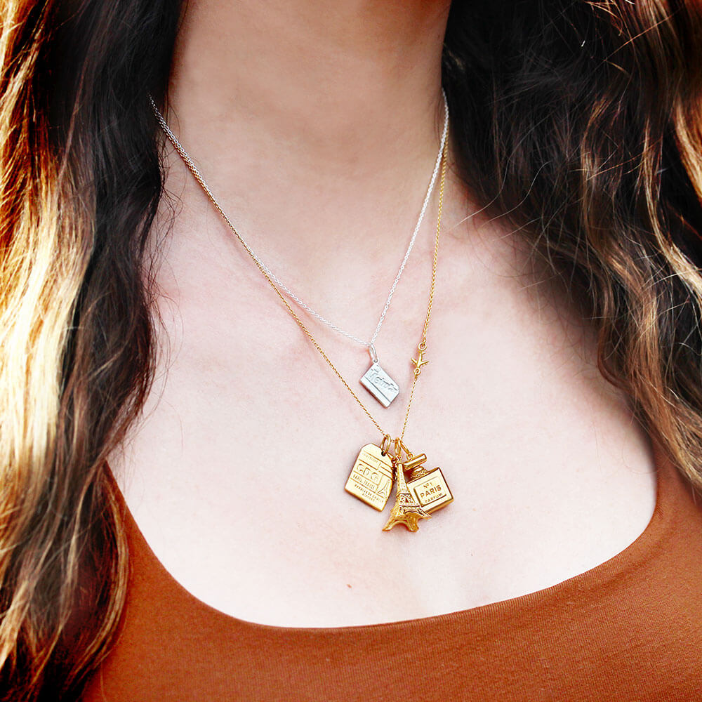 Gold Eiffel Tower Charm - JET SET CANDY  (1720170905658)