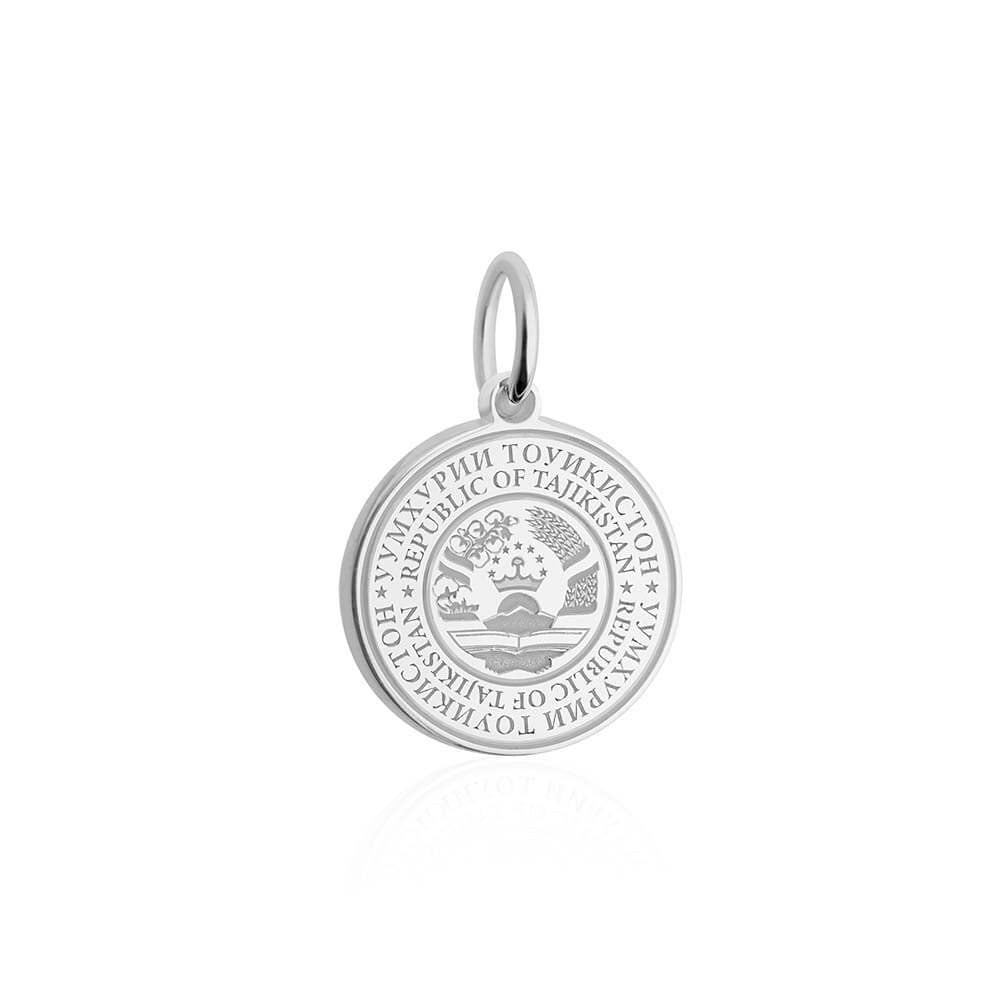 Sterling Silver Charm, Tajikistan Passport Stamp - JET SET CANDY (1720199970874)