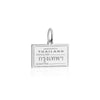 Sterling Silver Charm, Thailand Passport Stamp (SHIPS JUNE) - JET SET CANDY (1720200036410)