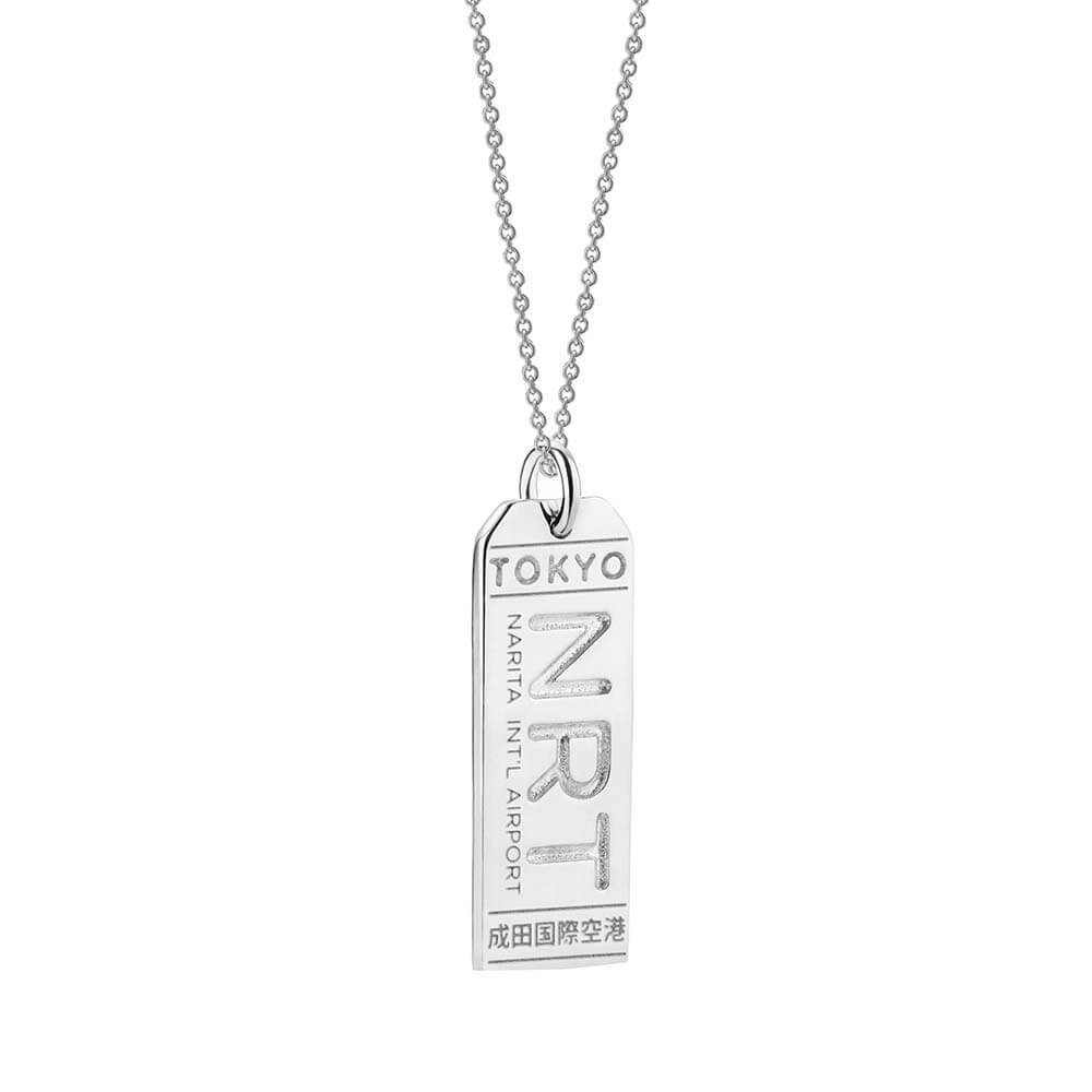 Silver Japan Charm, NRT Tokyo Luggage Tag - JET SET CANDY  (1720189386810)