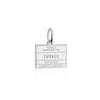 Sterling Silver Travel Charm, Tuvalu Passport Stamp - JET SET CANDY (1720208293946)