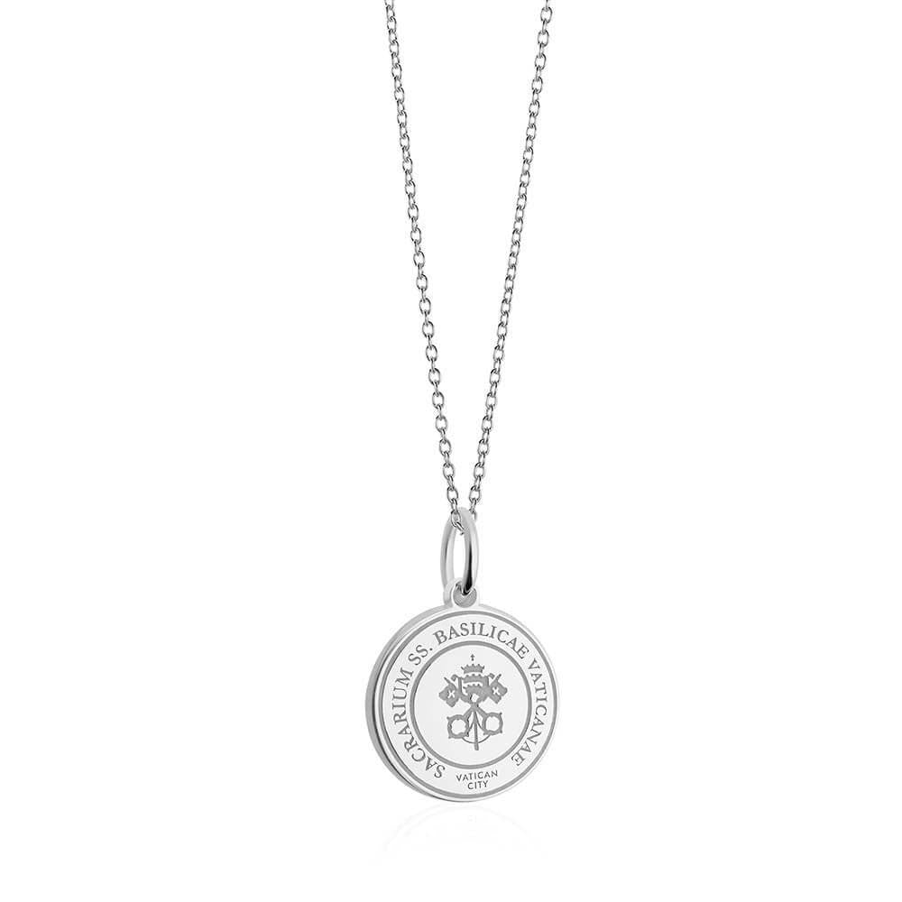 Sterling Silver Travel Charm, Vatican City Passport Stamp (SHIPS JUNE) - JET SET CANDY  (1720201773114)
