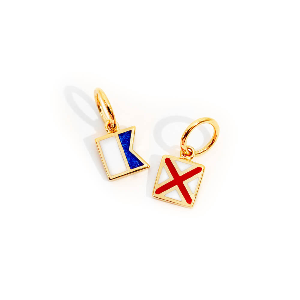 Nautical Flag 2 Charm Bundle, Mini