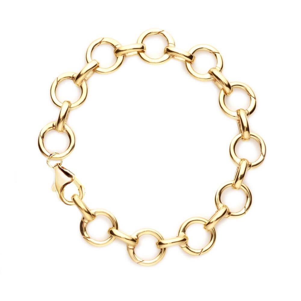 Gold Infinity Link Charm Bracelets