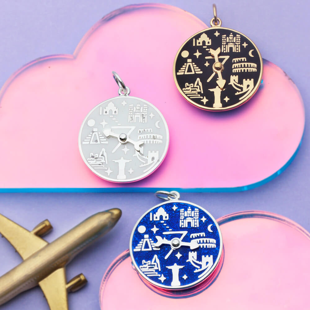 7 Wonders Of The World Spinner Charms