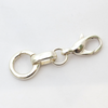 Lobster Clasp and 1 x Infinity Link, Silver