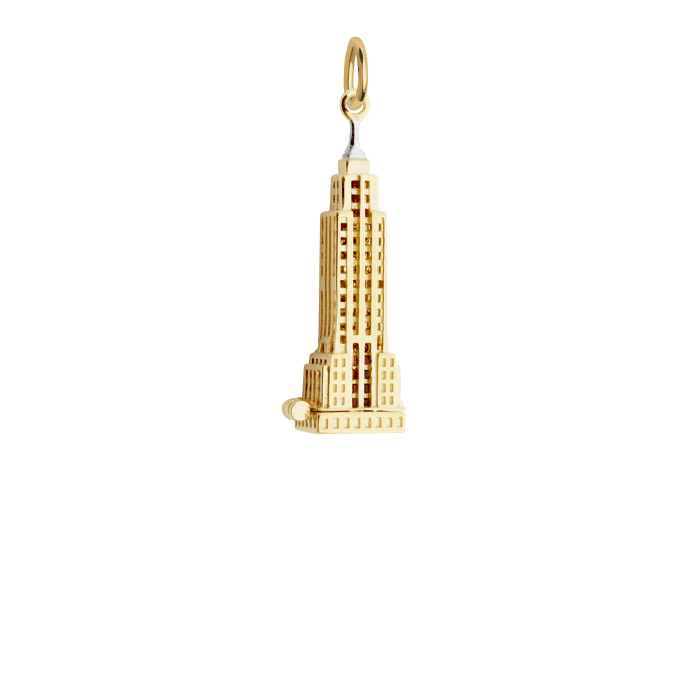 Empire State Building Charm, Gold Two-Tone
