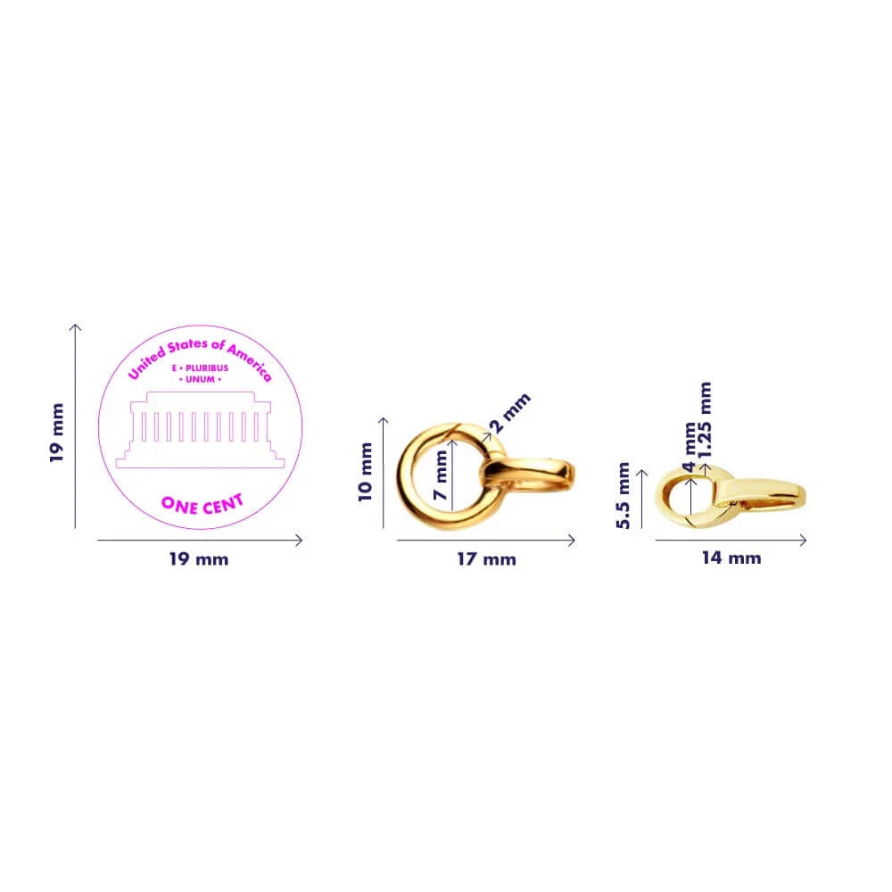 Infinity Link Charm Holder, Silver