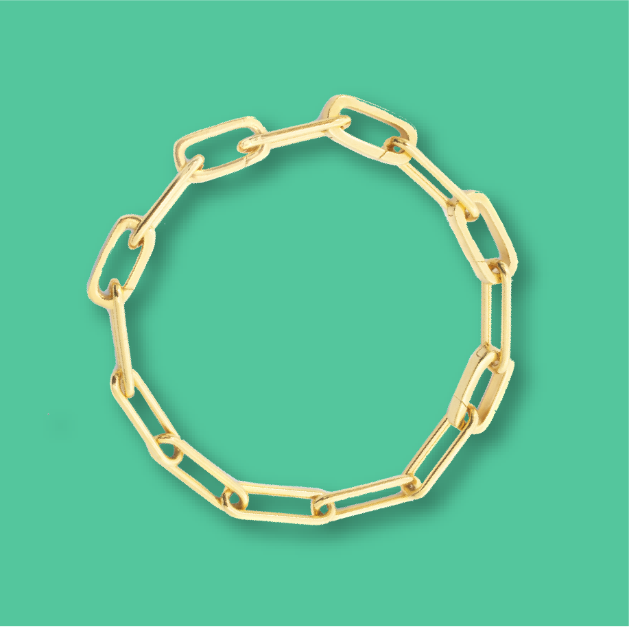 <u><strong>THE HALF CLIP</strong></u><br><br> Just like The Clip, but only half the bracelet has openable links.