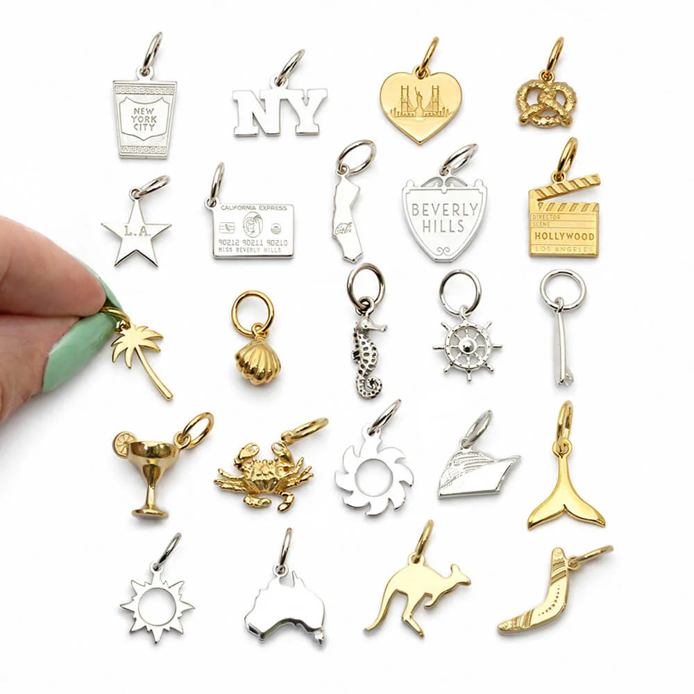 Rainbow Charm, Gold Mini