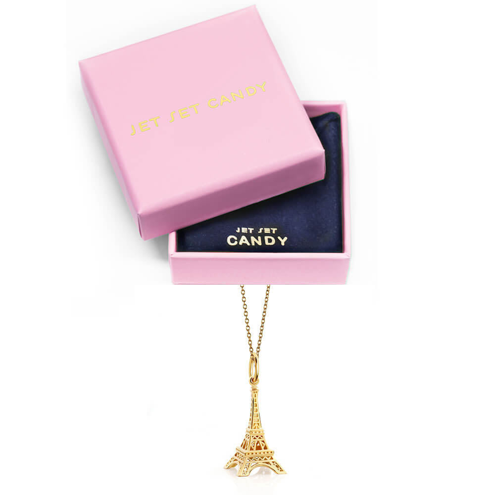 Eiffel Tower Necklace Gold