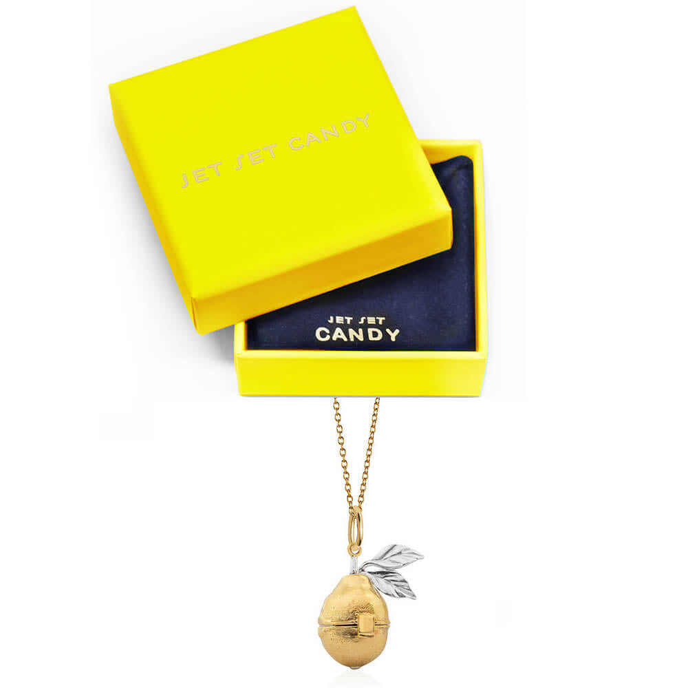 Lemon Limoncello Charm Necklace Gold