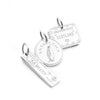 Passport Stamp Charm, Silver