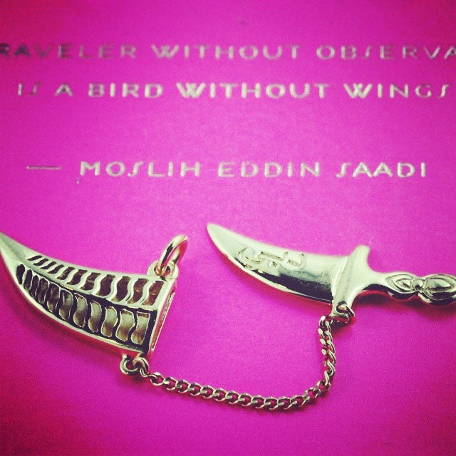 Khanjar Dagger Charm Dubai UAE Silver