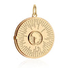 Africa Continent Spinner, Solid Gold Large