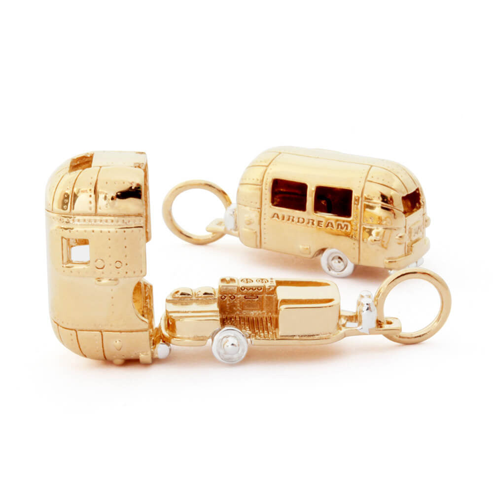 trailer airdream gold vermeil solid gold charm