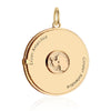 Antarctica Continent Spinner, Solid Gold Large