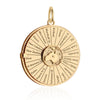 Australia/Oceania Continent Spinner, Solid Gold Large