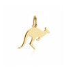 Australia Kangaroo Charm, Gold Mini