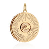 Europe Continent Spinner, Solid Gold Large