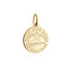 gold vermeil solid gold engraved round great sand dunes national park charm