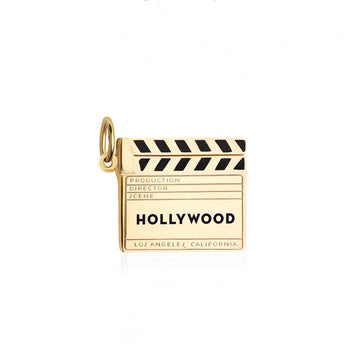 Hollywood Clapboard Charm Gold