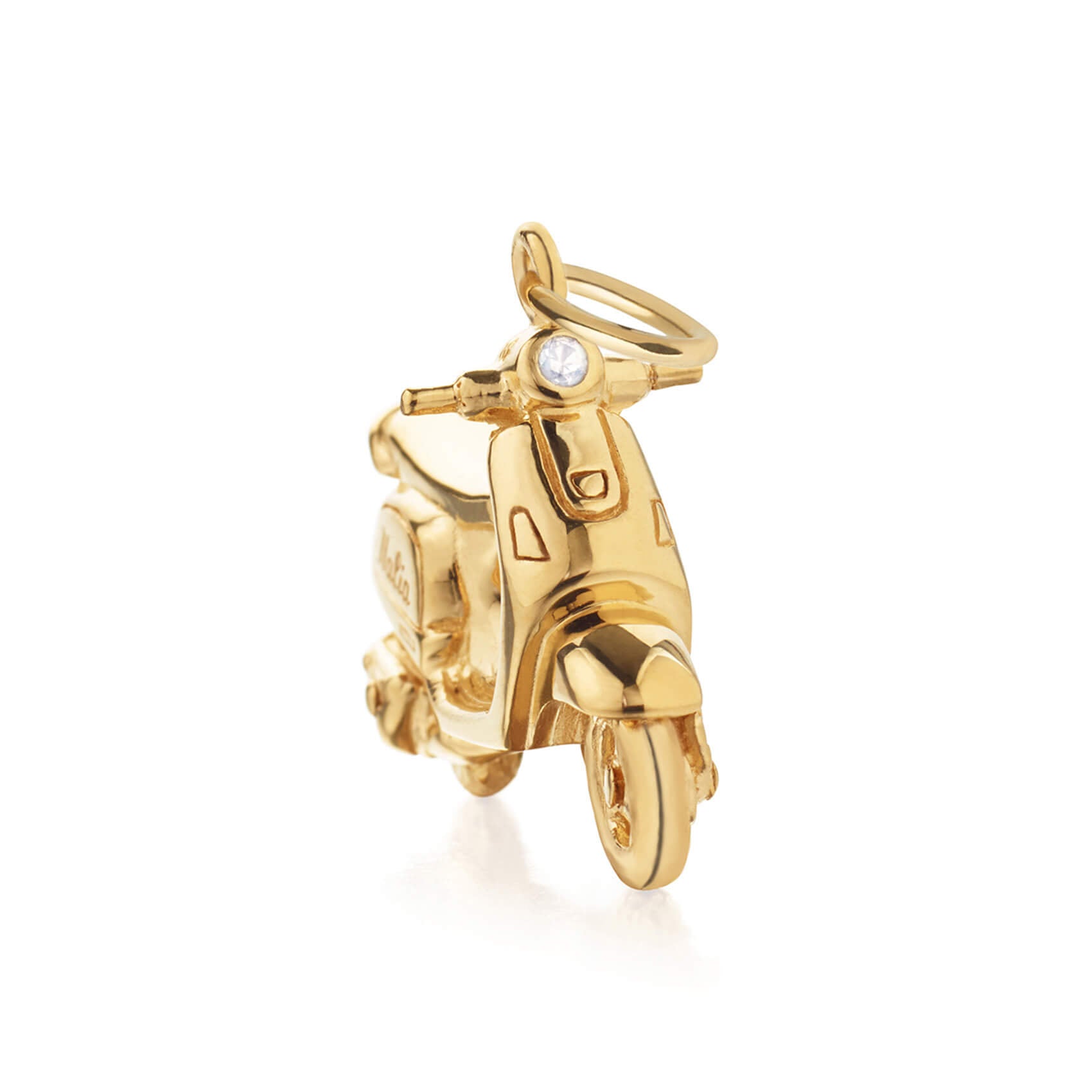 Scooter Charm Italy Solid Gold