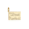 Las Vegas Postcard Charm, Gold