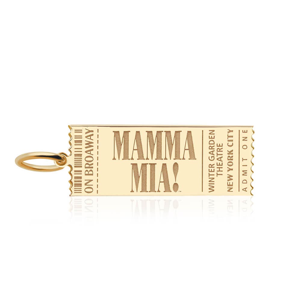 MAMMA MIA! X Jet Set Candy Broadway Charm, Gold