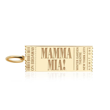 MAMMA MIA! X Jet Set Candy Broadway Charm, Solid Gold