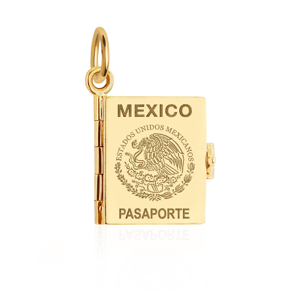 Gold Passport Book Charm - JET SET CANDY (7782502334712)