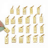 Luggage Tag Charms Mini, Gold